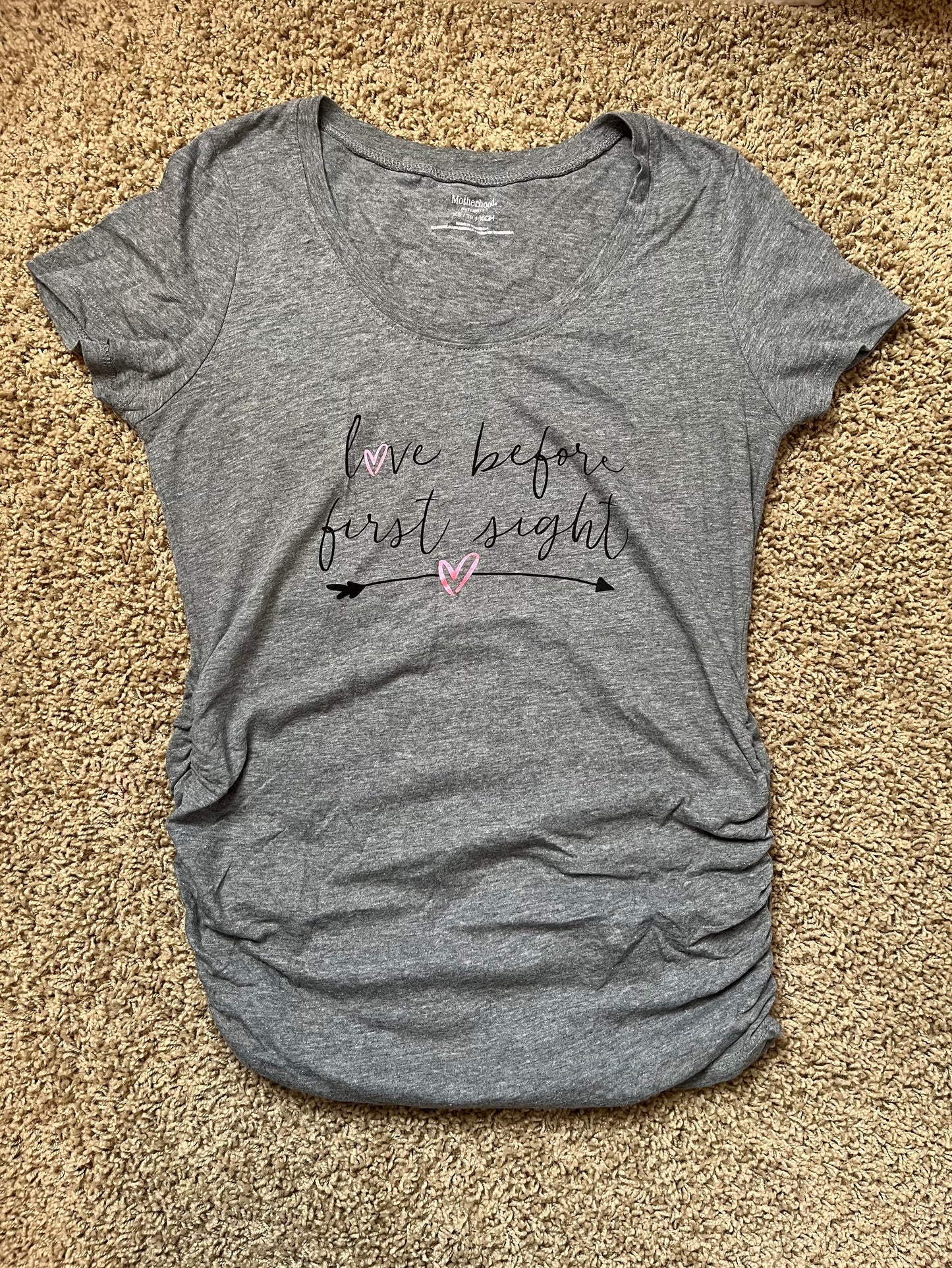 Motherhood Maternity Top, Grey, XS, Maternity XS (0-2)
