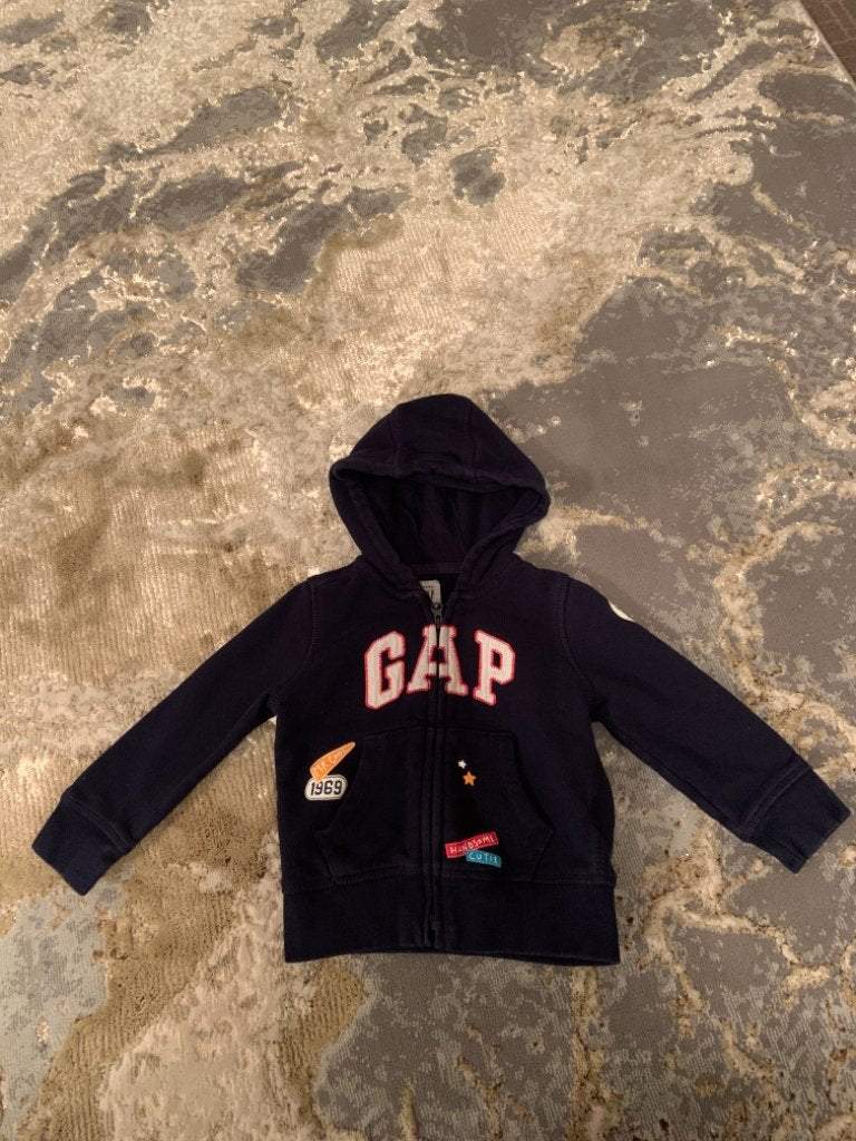 Baby Gap 12-18m Navy logo Hoodie, Kids 18 Month (12-18M)