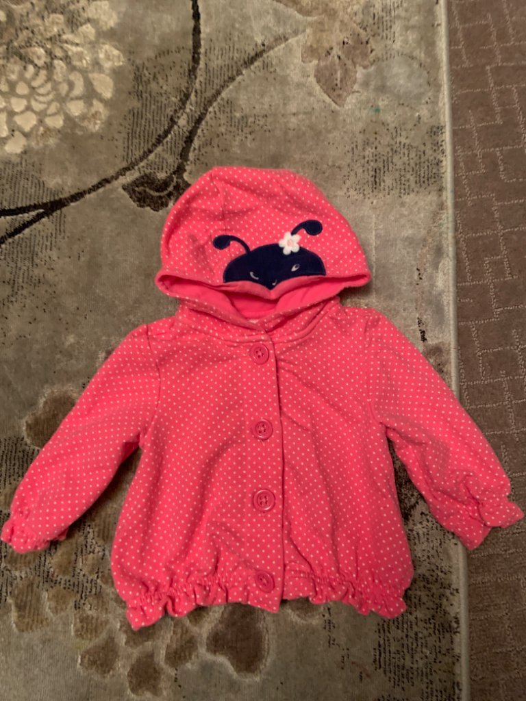 Gymboree 3-6 M spring ladybug pink jacket, Kids 6 Month (3-6M)