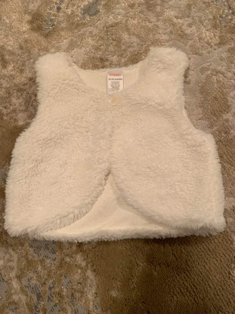 Gymboree 18-24m white vest, Kids 24 Month (18-24M)