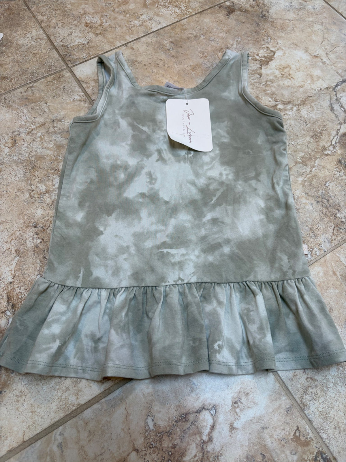 Jax and lennon sage peplum tank , Kids 5/5T