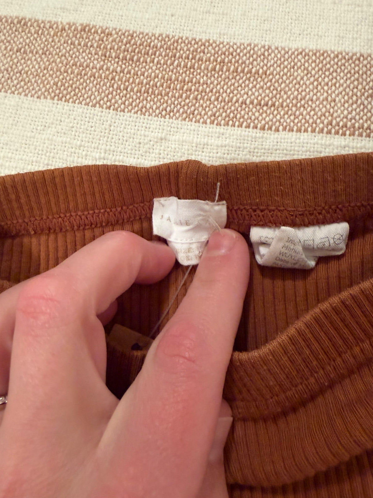 Jamie Kay brown ribbed leggings , Kids 18 Month (12-18M)