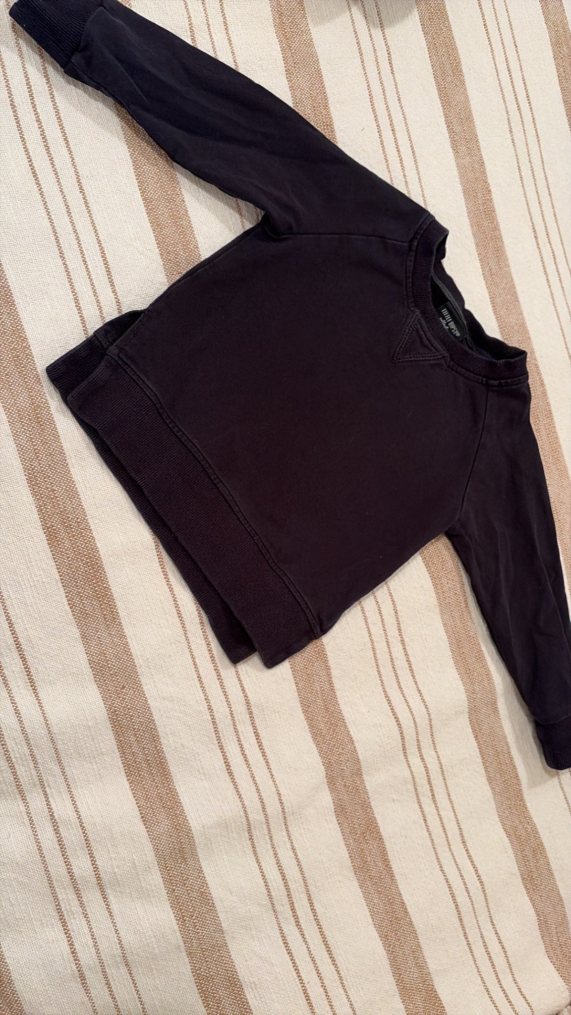 Little Bipsy black crewneck , Kids 18 Month (12-18M)