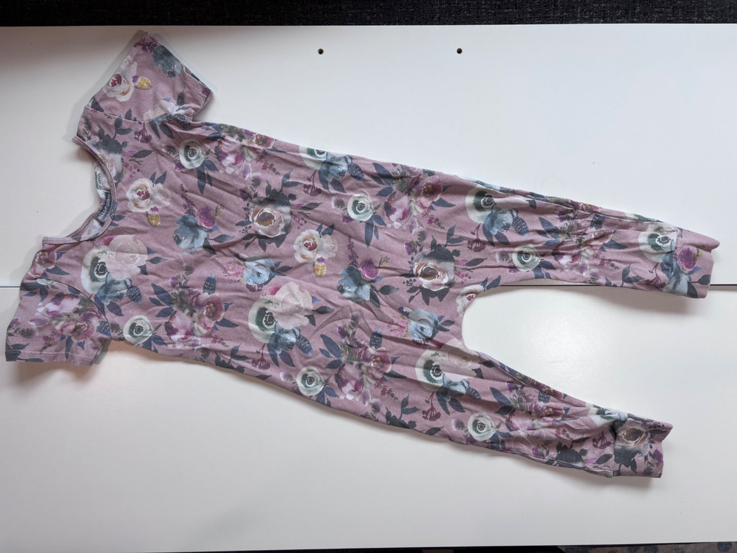 3t purple floral romper , Kids 3T