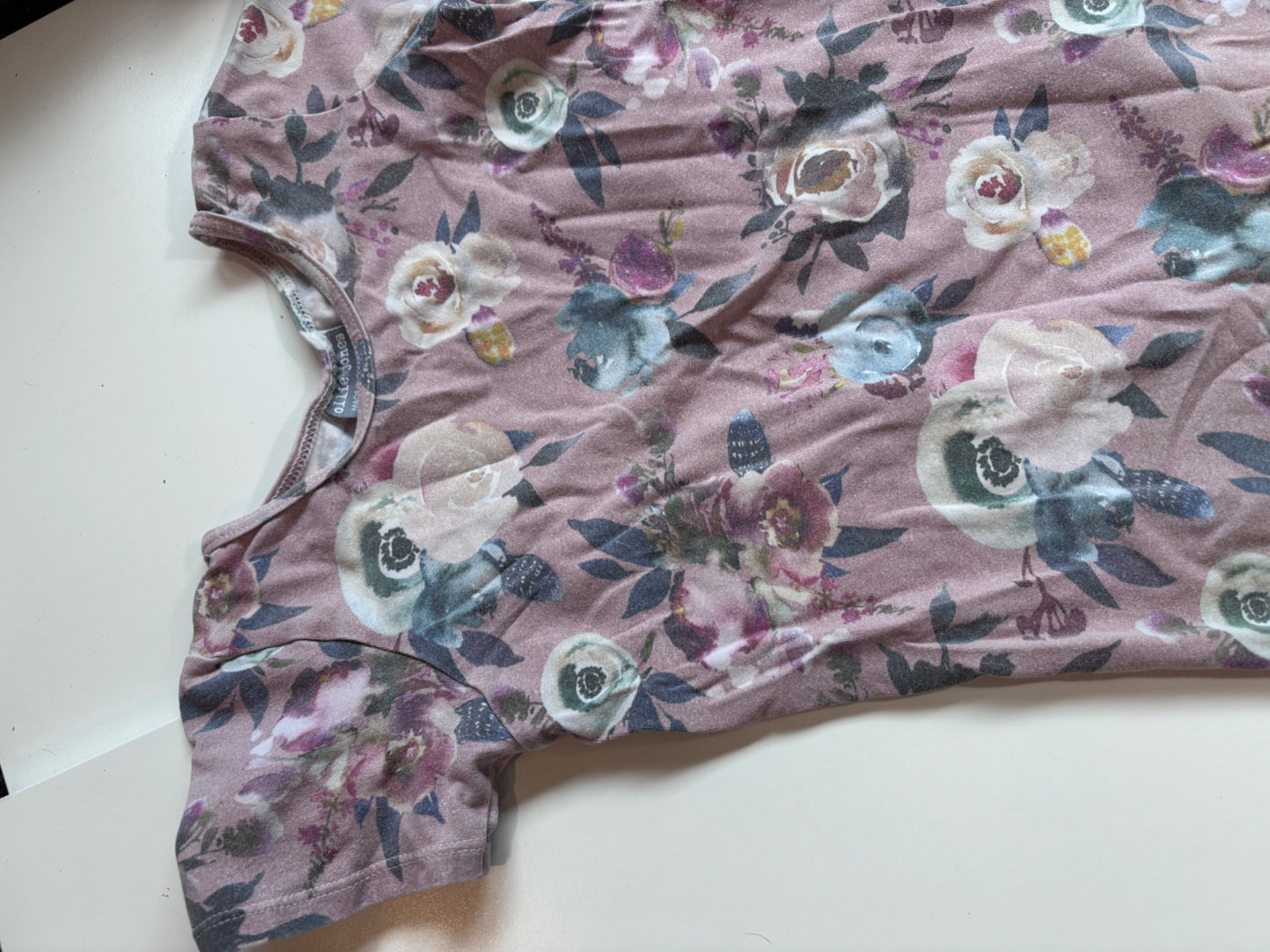 3t purple floral romper , Kids 3T
