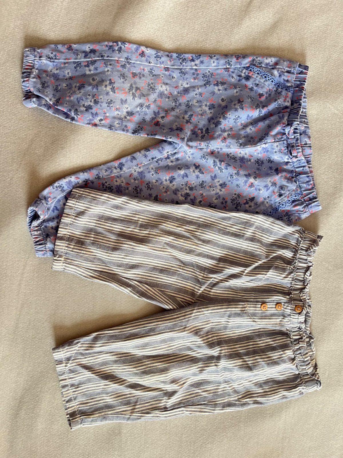 Two patterned girls pants , Kids 24 Month (18-24M)