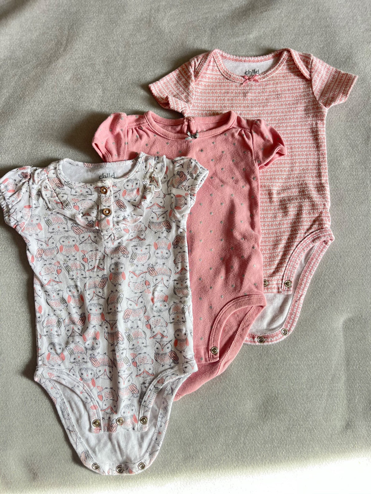 3 diaper shirts , Kids 6 Month (3-6M)