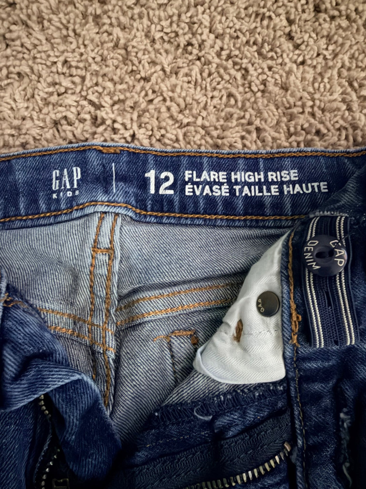 Gap Kids Size 12 Flare High Rise Jeans, Kids 12