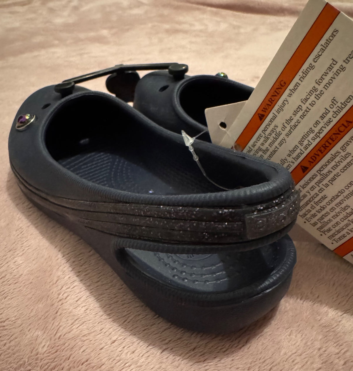 Navy blue “Genna” crocs (child size 12), Shoes 12 (Toddler:2-4yr)