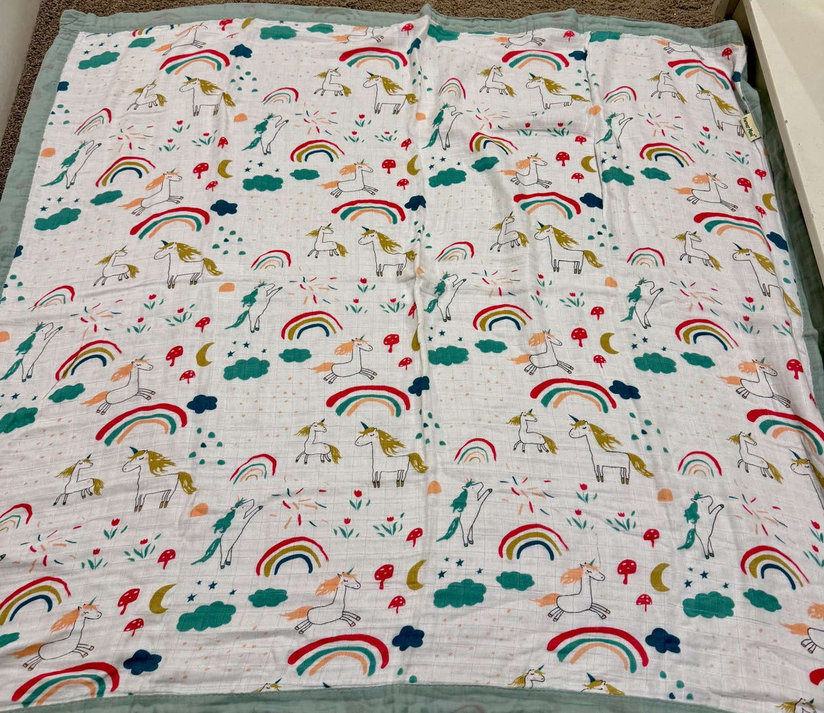 Farmer Mani Unicorn Blanket $12