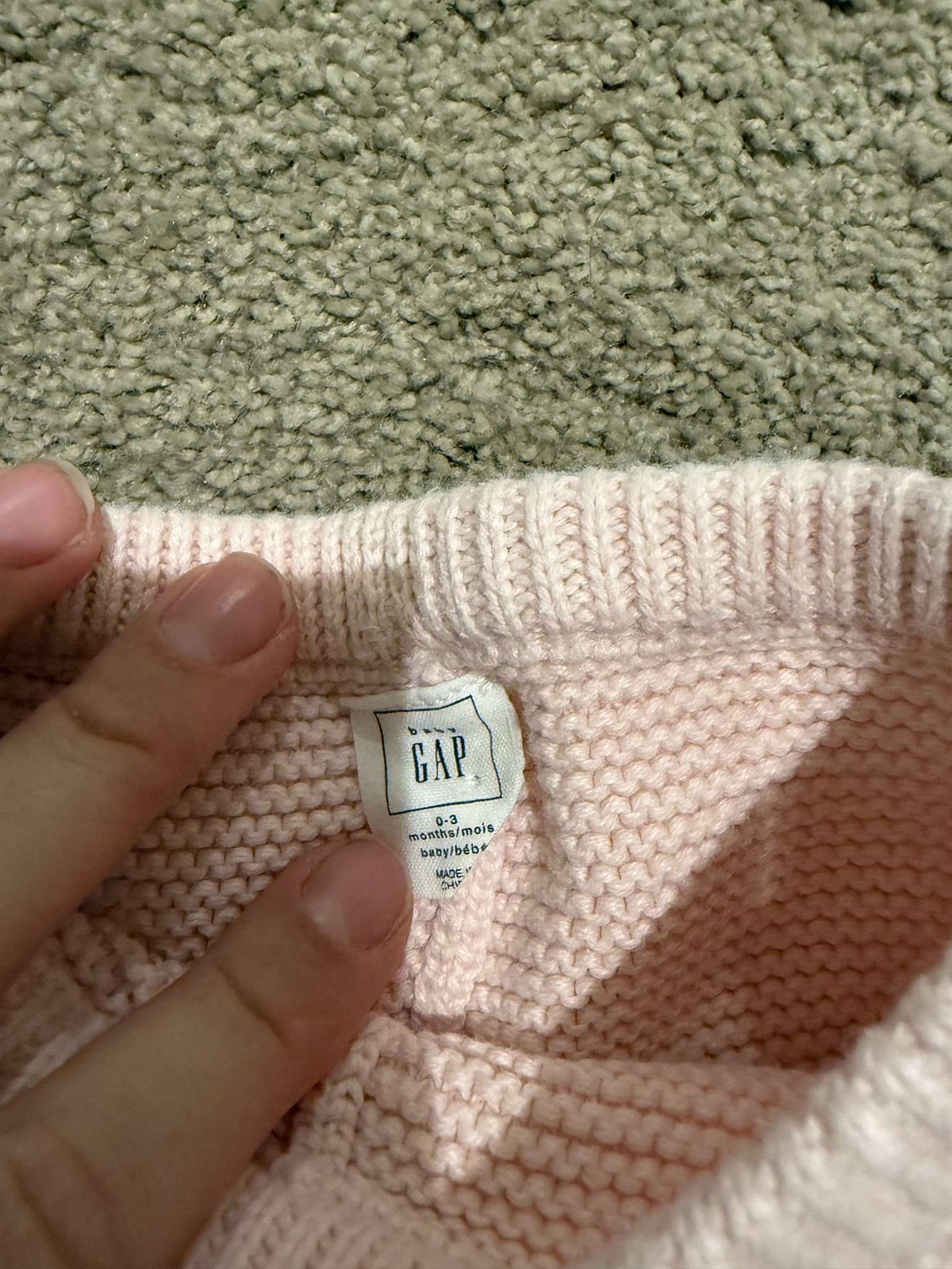 BabyGap Knit pink pants 0-3M, Kids 3 Month (0-3M)