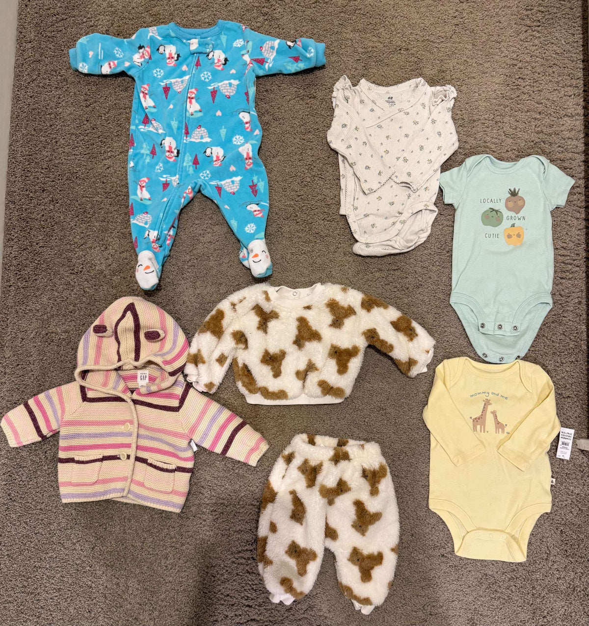 Baby Girl 0-3 Baby Gap/Carters/H&M bundle, Kids 3 Month (0-3M)