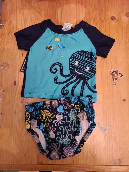 Sea me swim swim shirt and swim diaper , Kids 6 Month (3-6M)