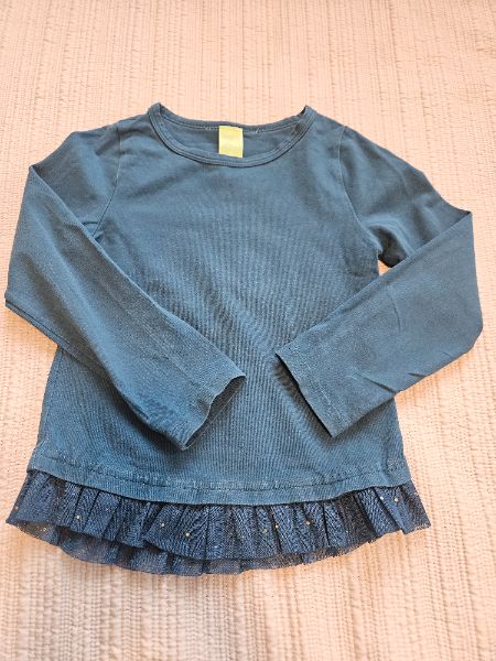 2 PC set, skirt, l/s top, green, peekaboo Beans , size 5, Kids 5/5T (extra small)