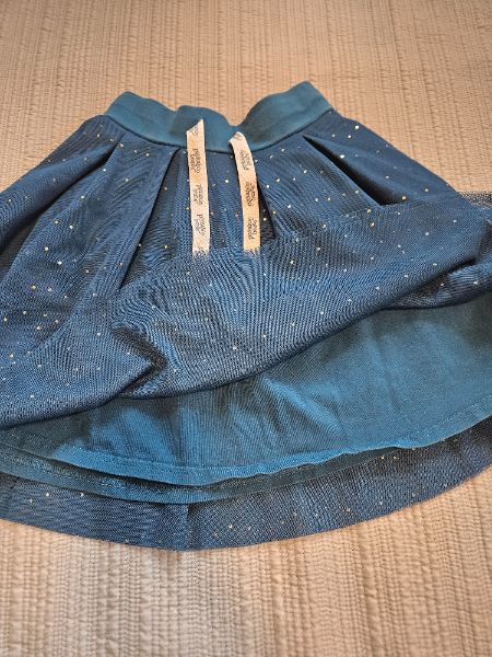 2 PC set, skirt, l/s top, green, peekaboo Beans , size 5, Kids 5/5T (extra small)