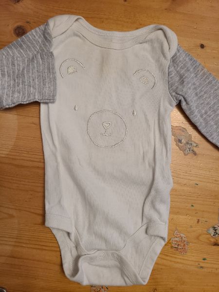 3 to 6 month long sleeve onsies 3pc, Kids 6 Month (3-6M)
