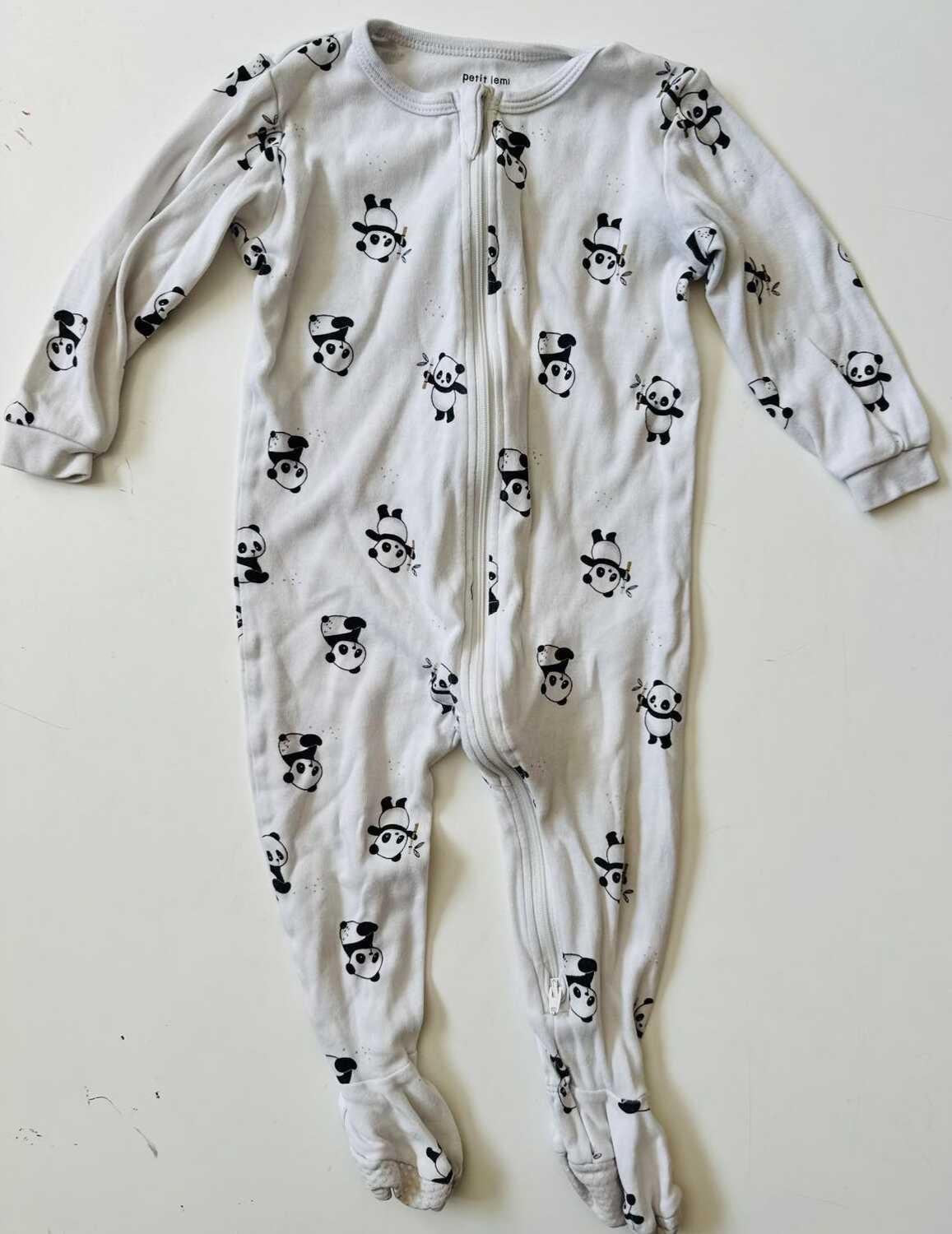 Petit Lemm panda pajamas 12-18 month , Kids 18 Month (12-18M)