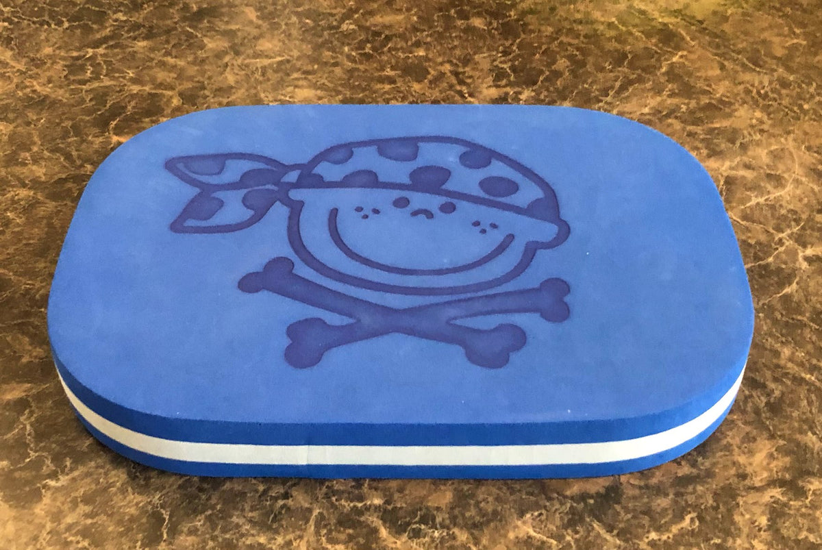 Blue kick board