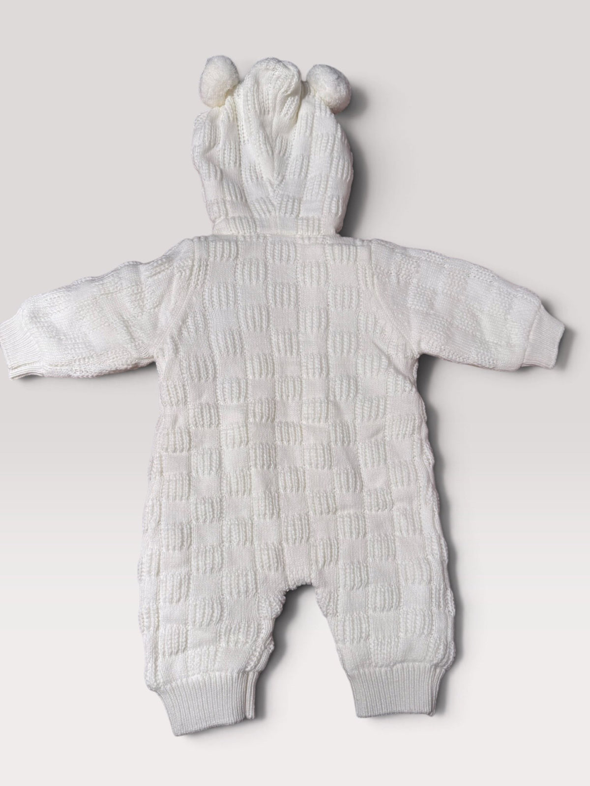 Sherpa lined knitted bunting suit 3-6m , Kids 6 Month (3-6M)