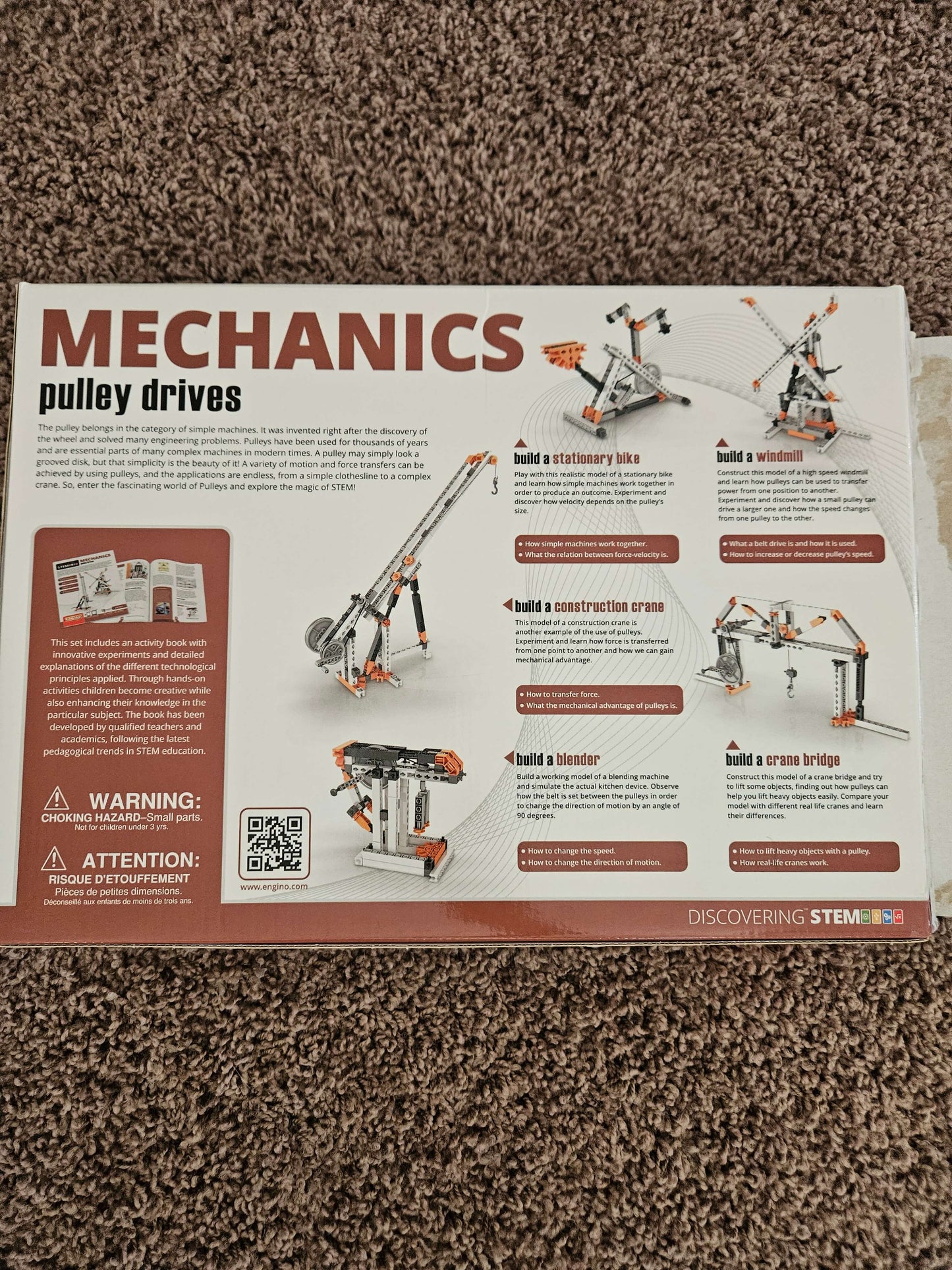 STEM mechanics pulley drives