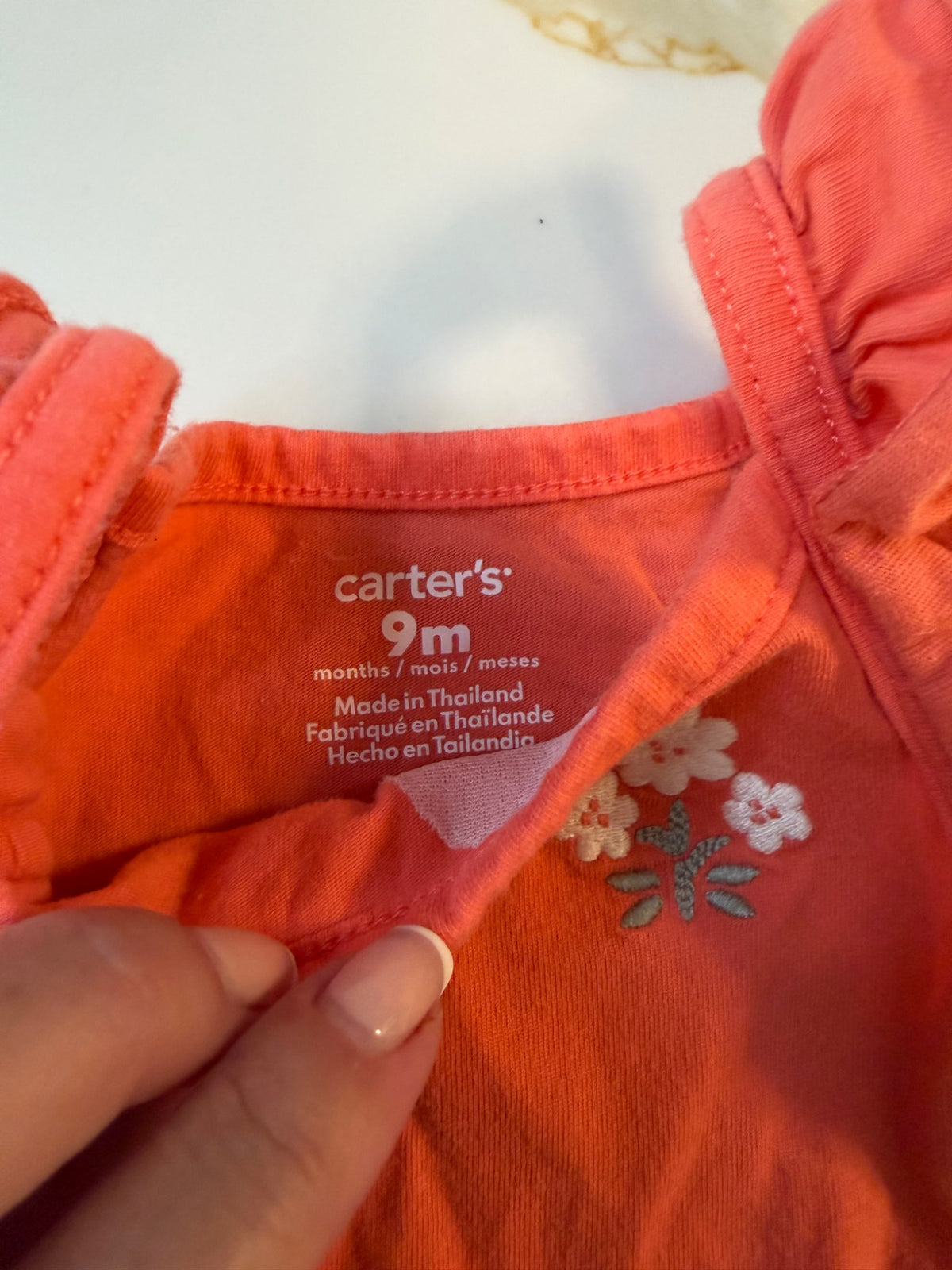Carters orange 9month top, Kids 9 Month (6-9M)