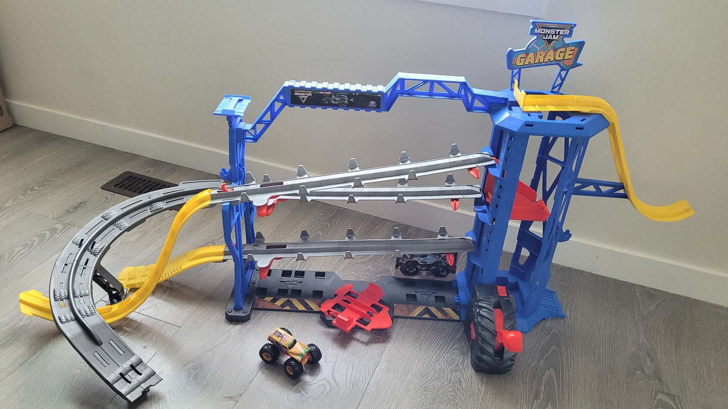 Monster Jam Garage Playset MSRP $65