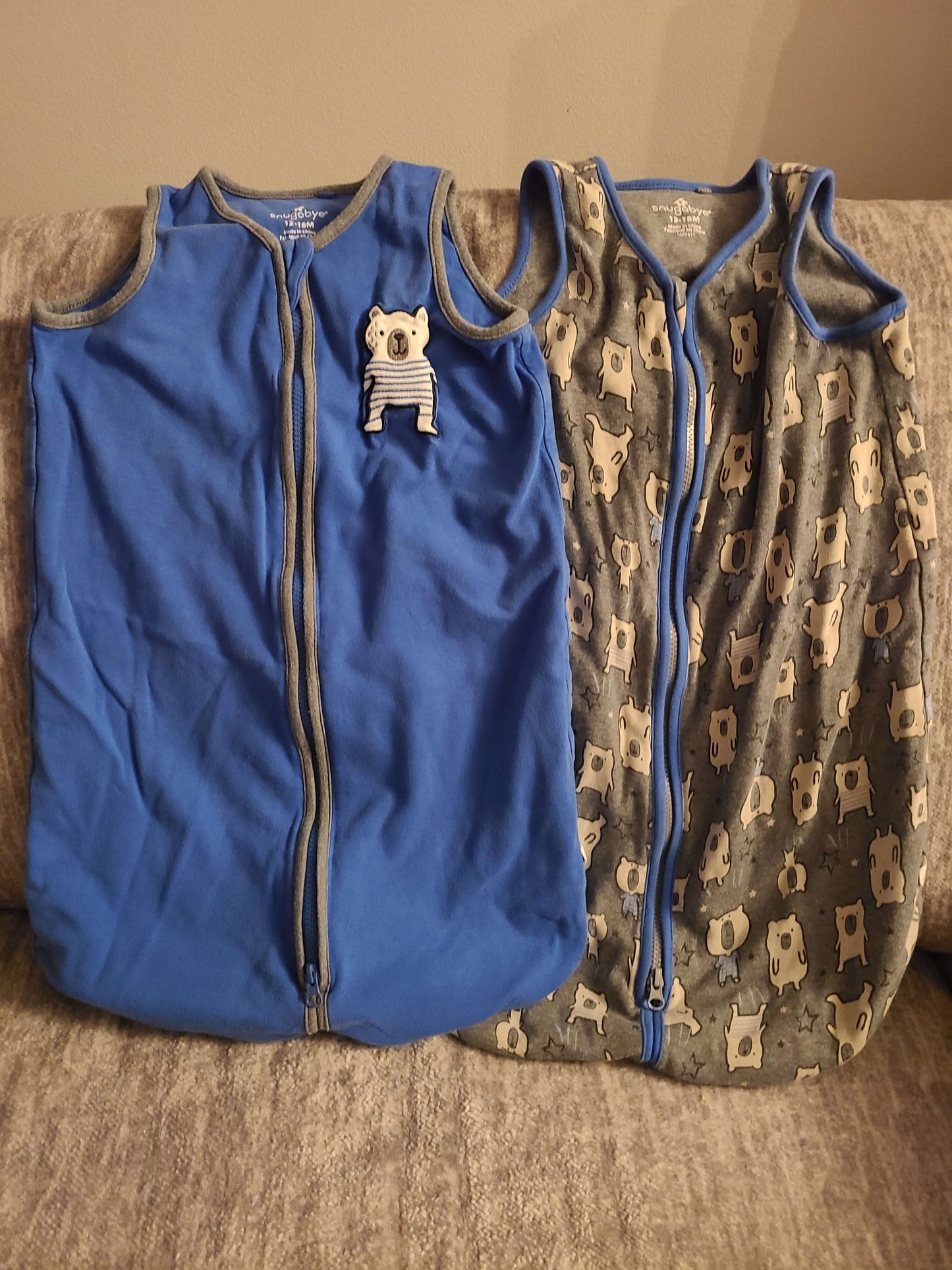 Snugabye 12 to 18 month sleep sack 2 pcs, 12-18 Months (Large)