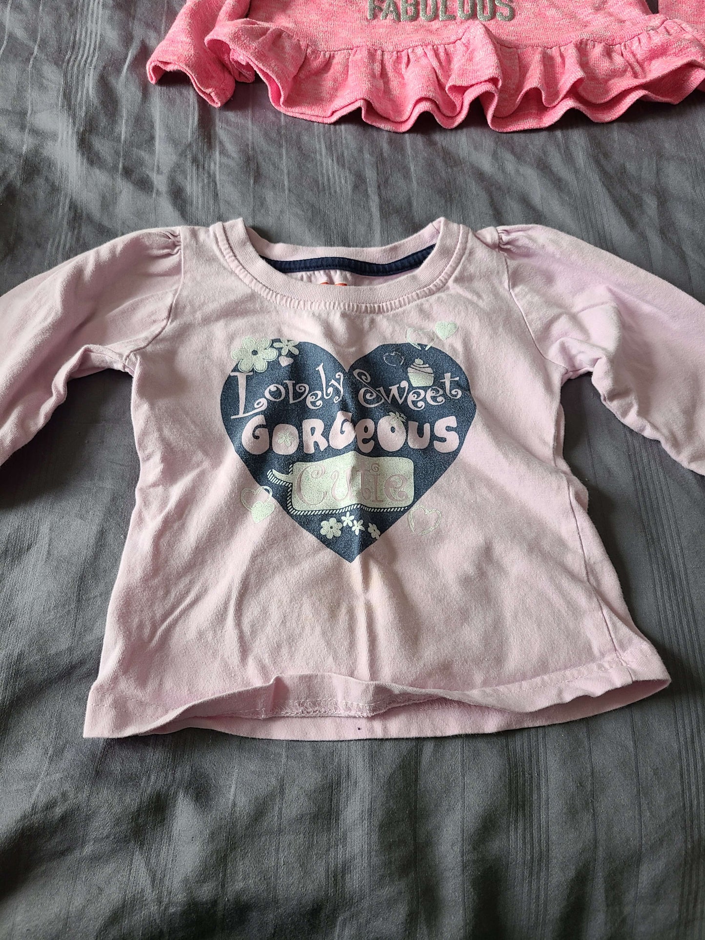 24 month pink long sleeve shirts 3 pcs, Kids 24 Month (18-24M)