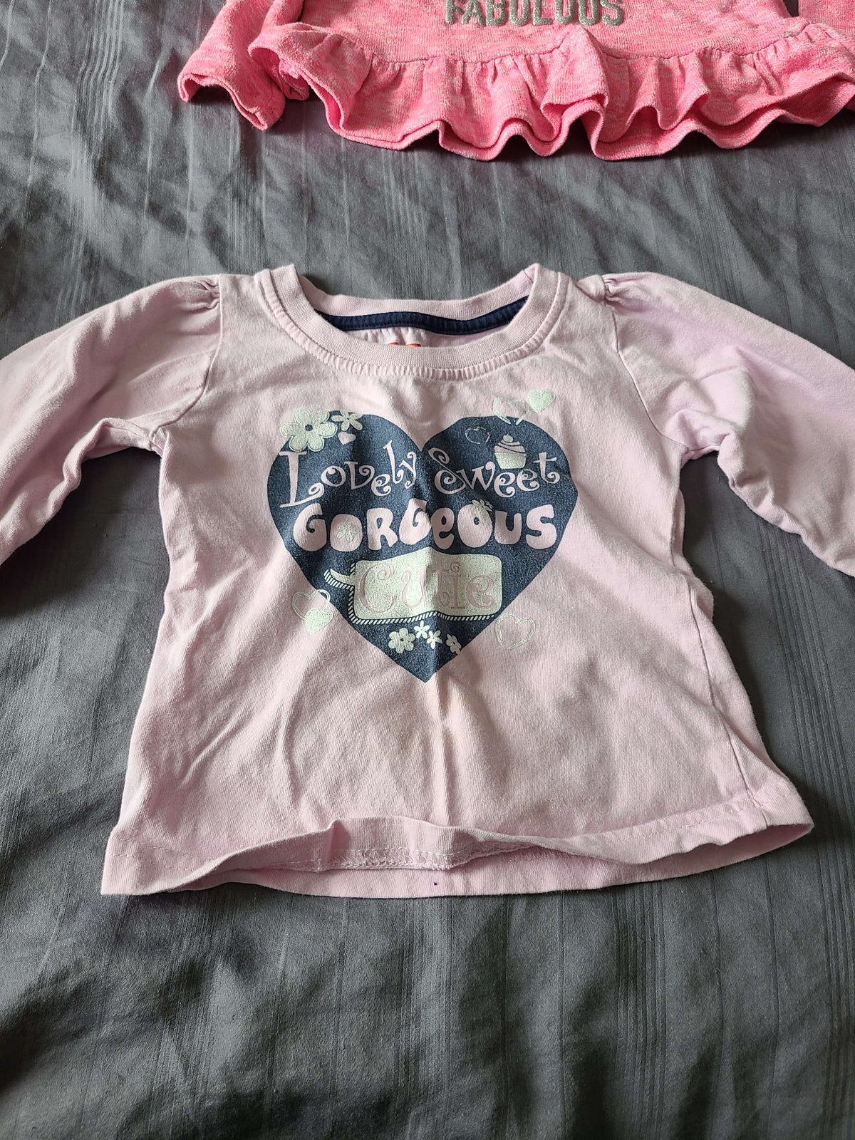 24 month pink long sleeve shirts 3 pcs, Kids 24 Month (18-24M)