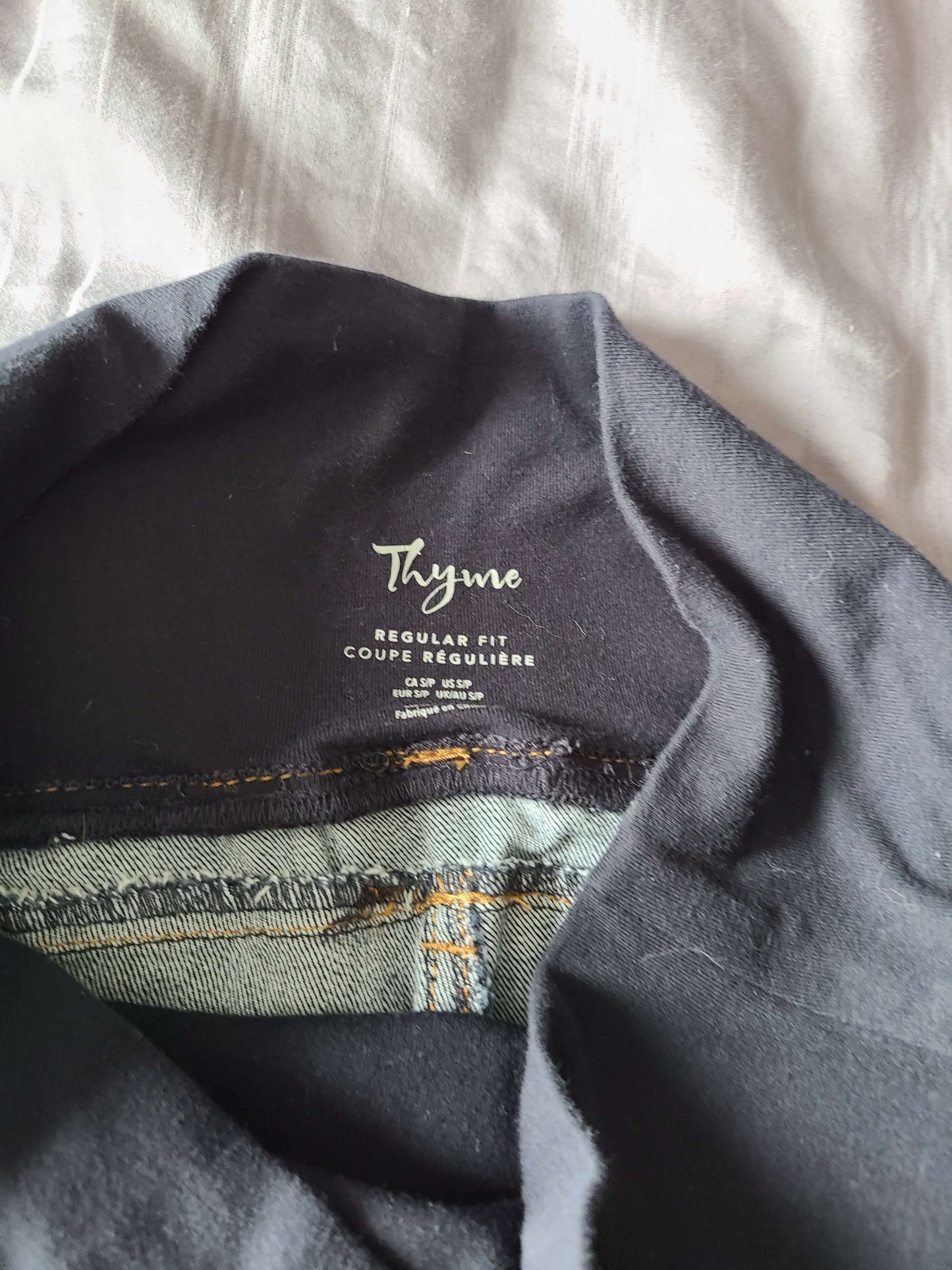 Thyme maternity jeans size small regular fit , Maternity S (4-6)