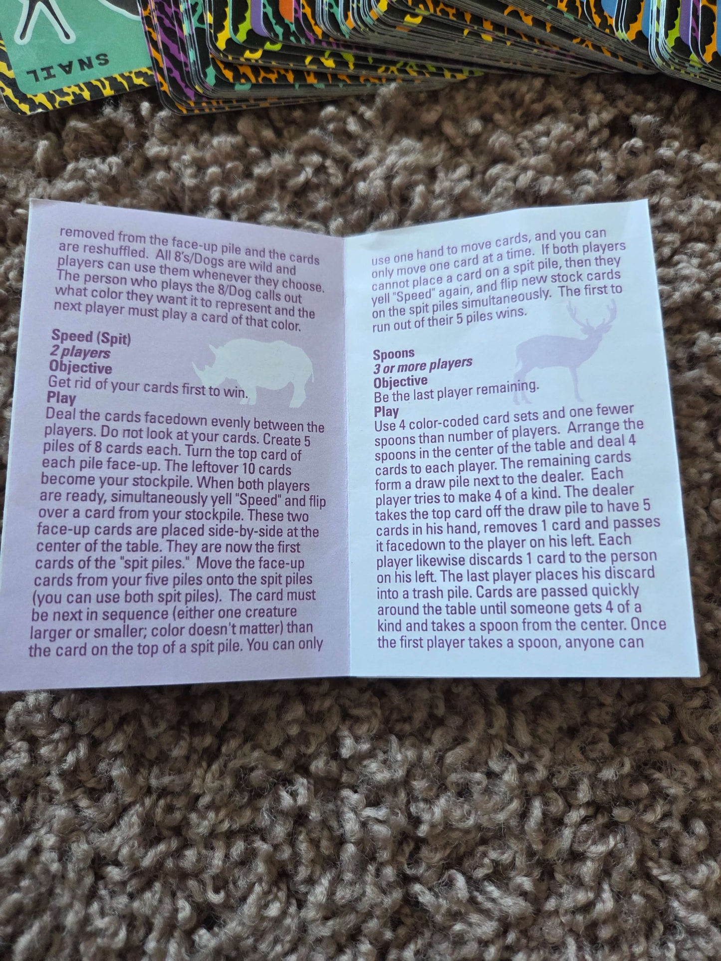 Wild Cardz game, ages 5+