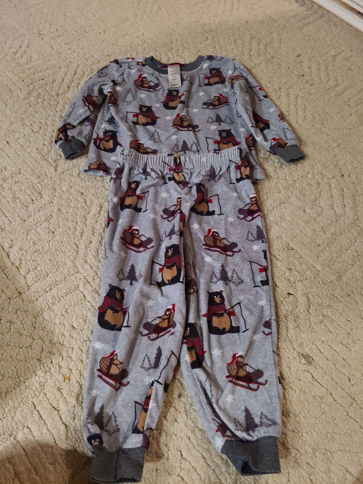 Holiday famjams 2T fleece 2 piece pajamas , Kids 2T