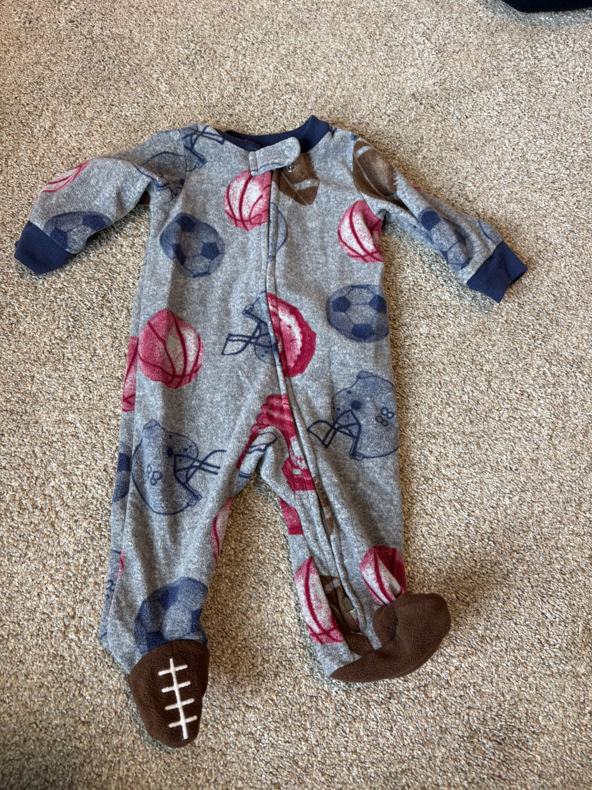 Sport fleece pajamas , Kids 6 Month (3-6M)