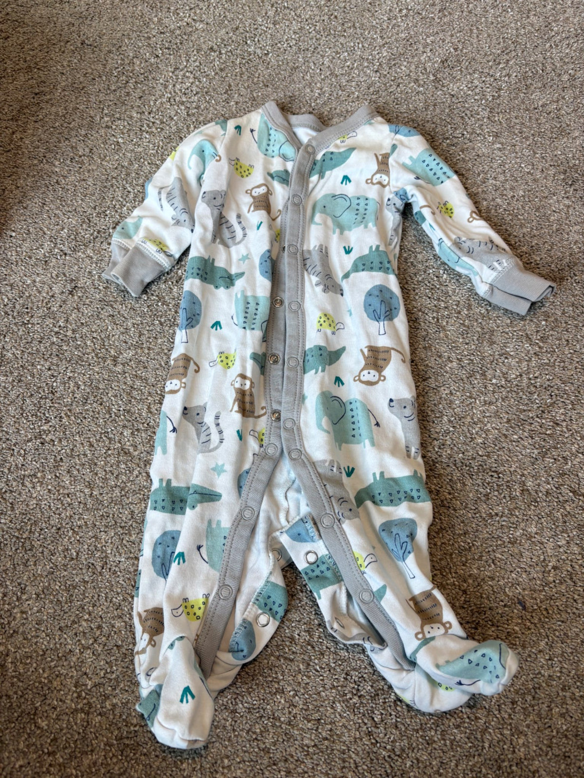 Animal snap pajamas , Kids 6 Month (3-6M)