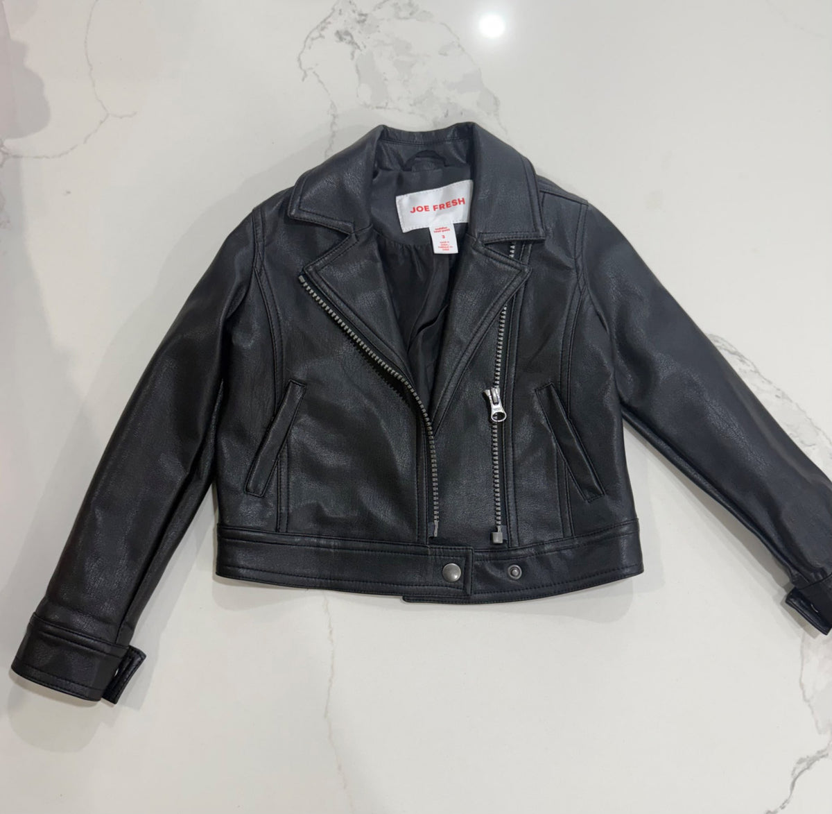 Leather jacket , Kids 3T
