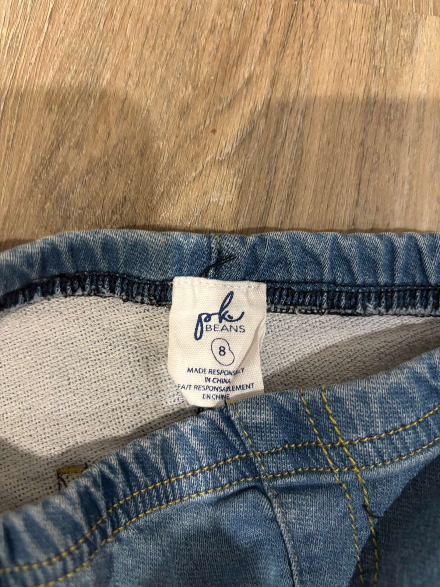PK Beans Denim Leggings Size 8, Kids 8