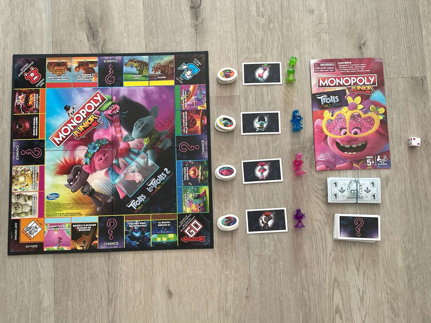 Monopoly Junior Trolls World Tour Edition