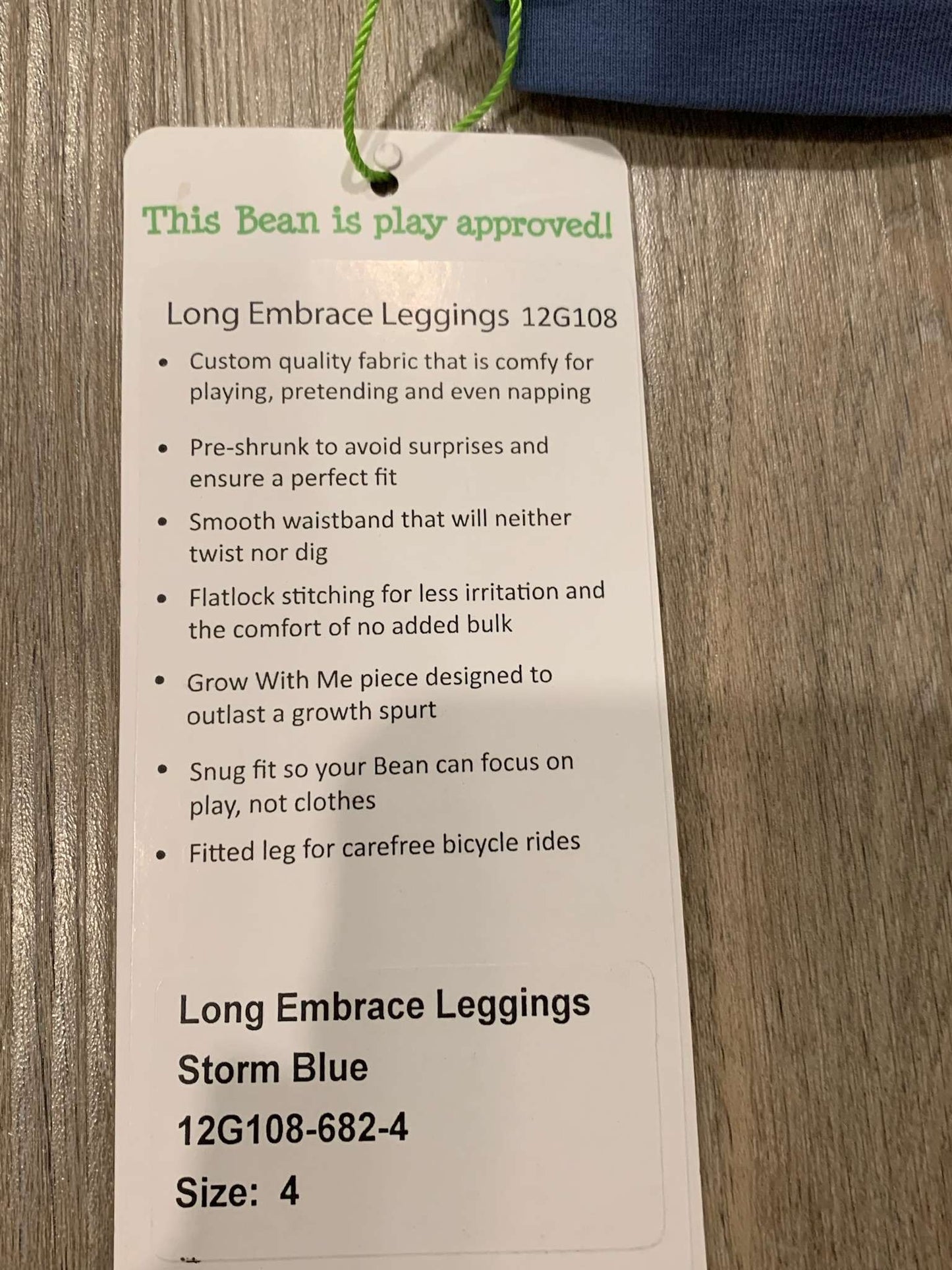 Peekaboo Beans Leggings Size 4 NWT, Kids 4/4T
