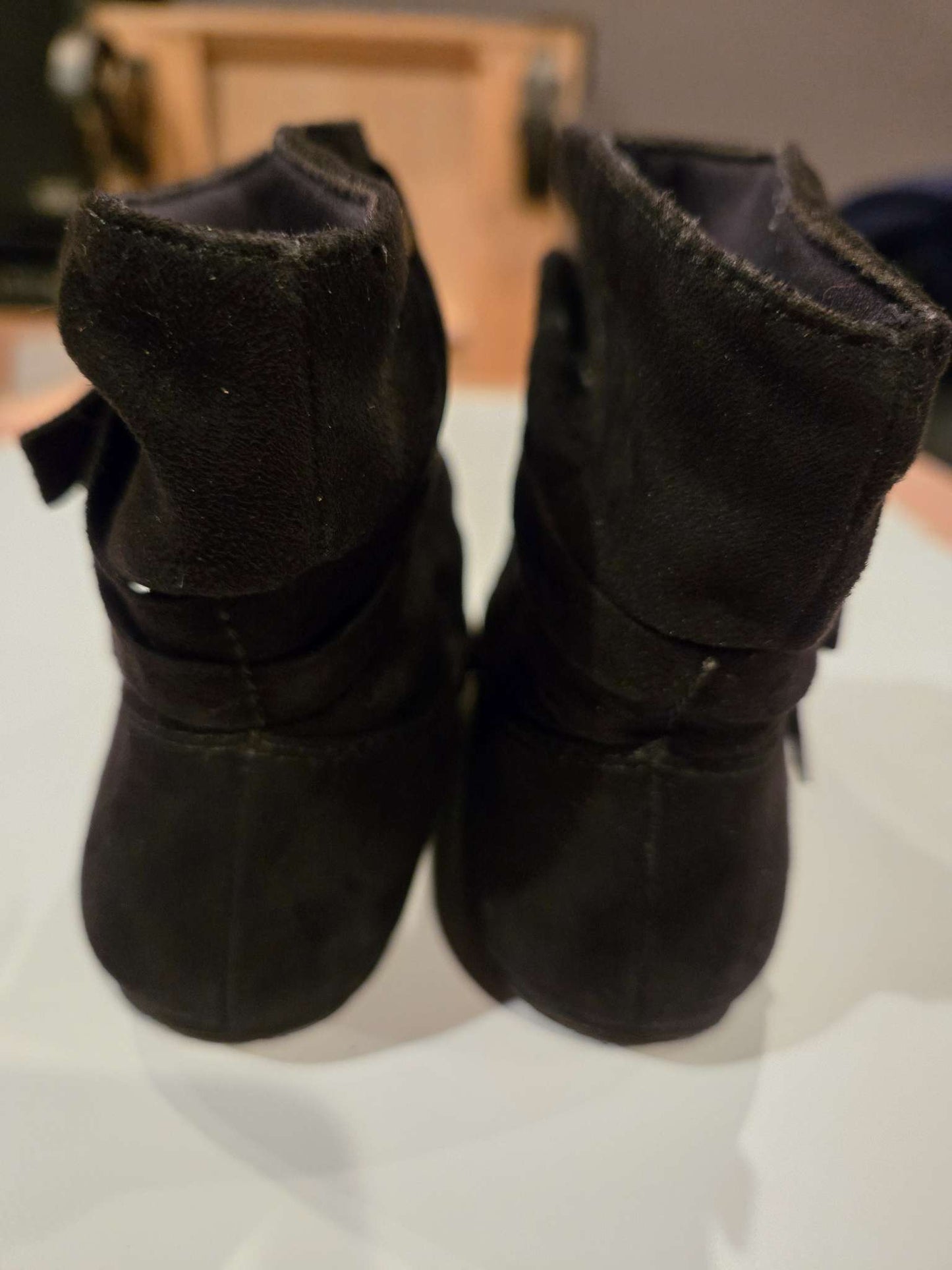 George Size 8 Black Booties, Shoes 8 (Toddler:2-4yr)