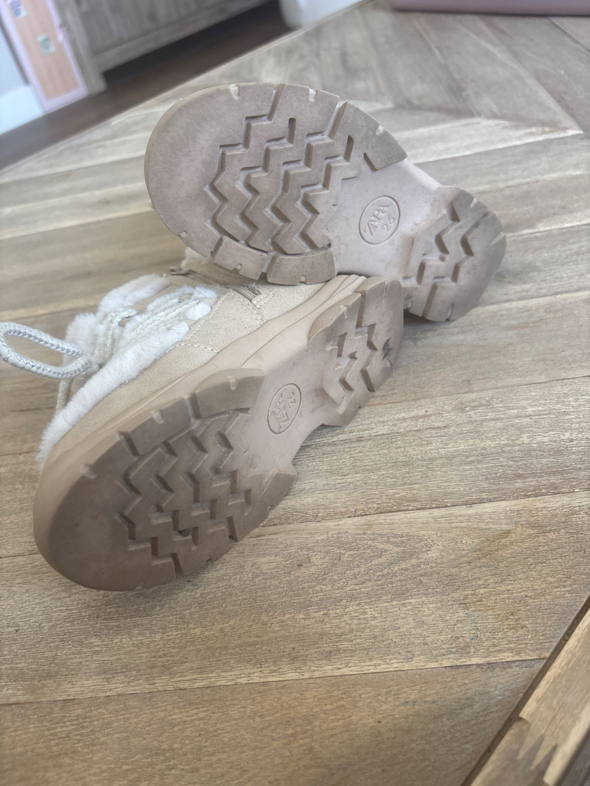 Zara Faux Fur Booties 9.5 , Shoes 9.5 (Toddler:2-4yr)