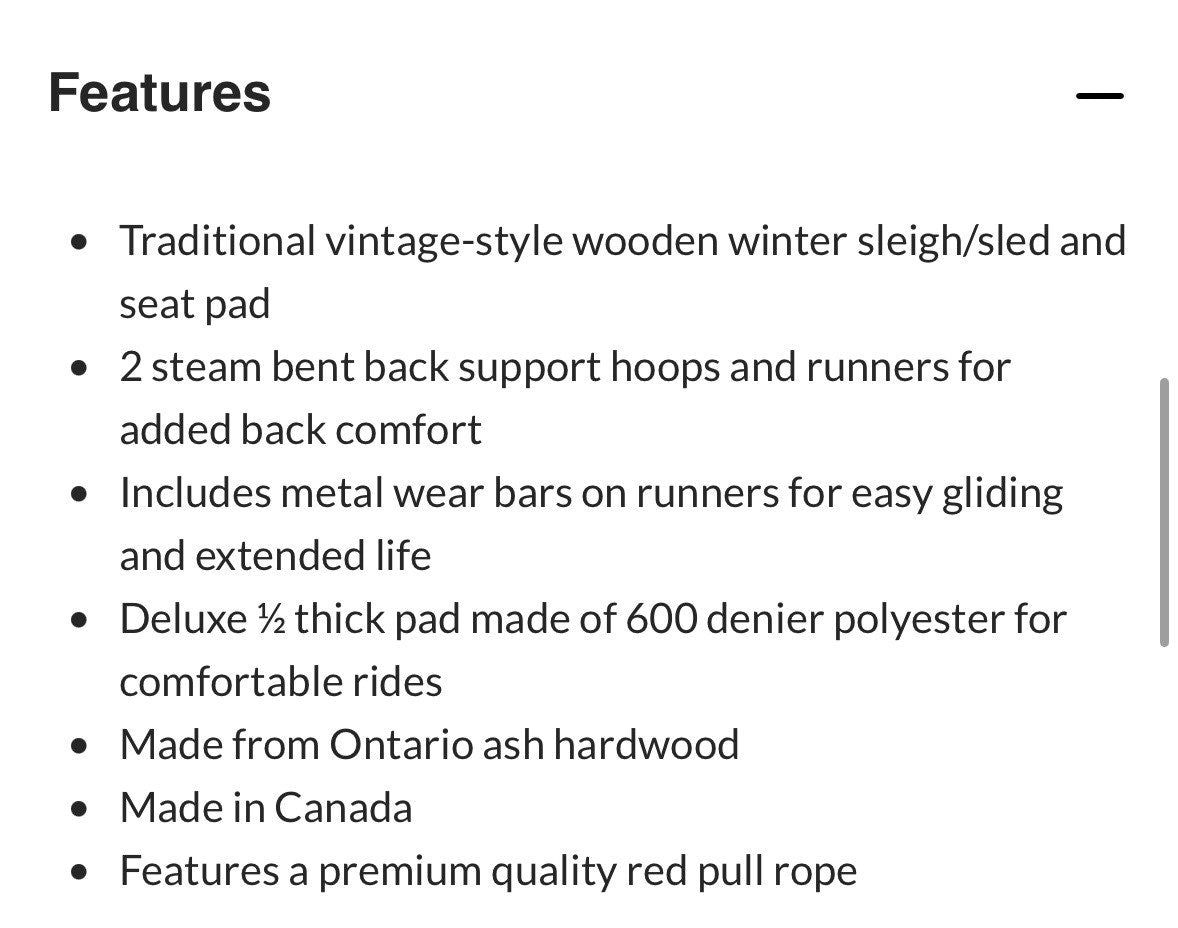 Wood Toboggan