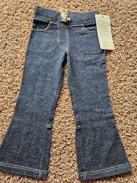 girls pants, size 3, blue, Peekaboo Beans , Kids 3T