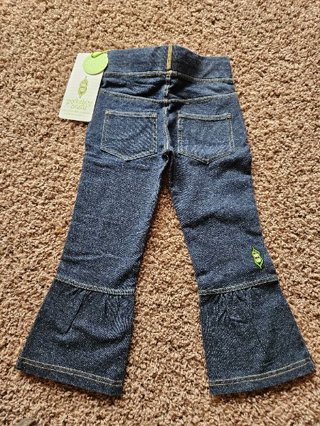 girls pants, size 3, blue, Peekaboo Beans , Kids 3T