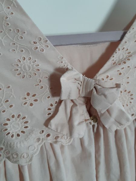 3-4T Tahari Pink Eyelet Layered Dress, Kids 3T