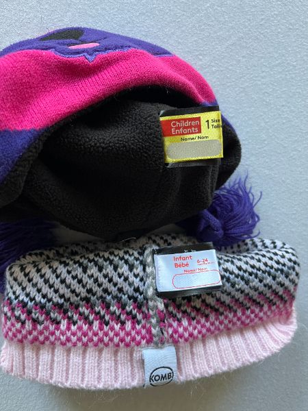 Two KOMBI Girls Winter Hats, Kids 24 Month (18-24M)