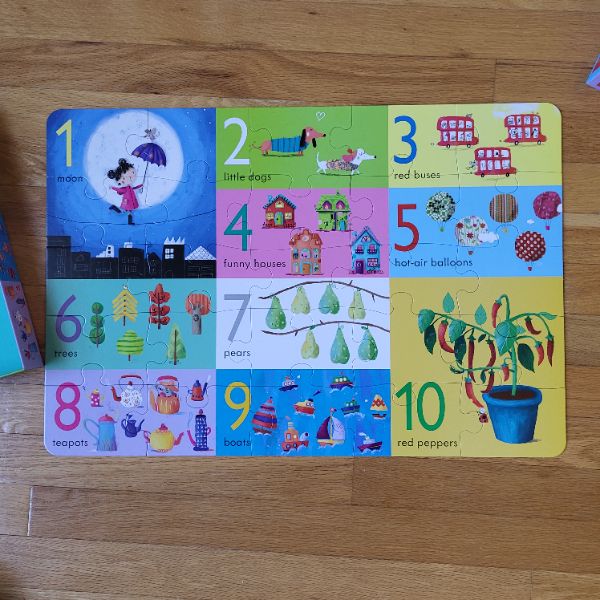 Usborn Book & Jigsaw Puzzle - Numbers