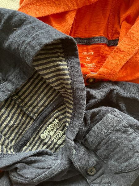 2 Hooded Sweatshirts, Orange & Blue, size 2T, Kids 2T