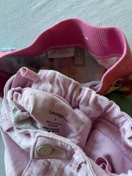 Two Pair of pink shorts, size 5, Kids 5/5T