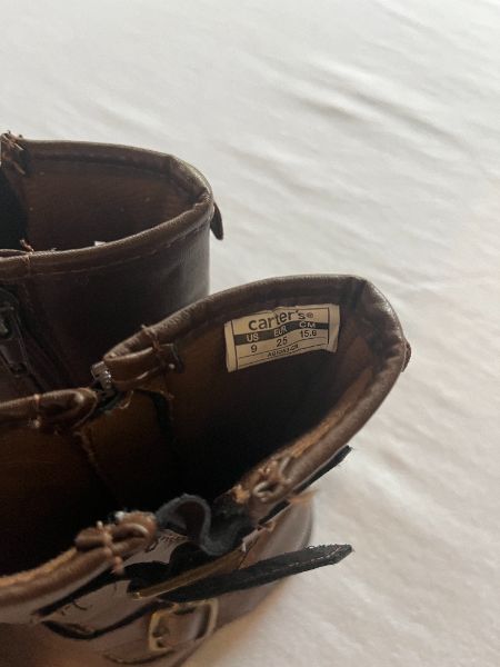 Carter's Brown Boots, girls, size 9, Shoes 9 (Toddler:2-4yr)