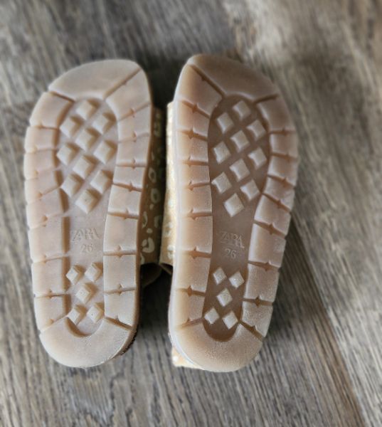 Toddler White Leopard Sandals, Shoes 9.5 (Toddler:2-4yr)